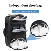 Men Travel backpack waterproof 17 inch Business Laptop Backpack with Separate Shoe Bag USB charging 50L outdoors Hiking Backpack 2
