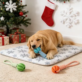 Braided Rope Dog Chew Ball 1