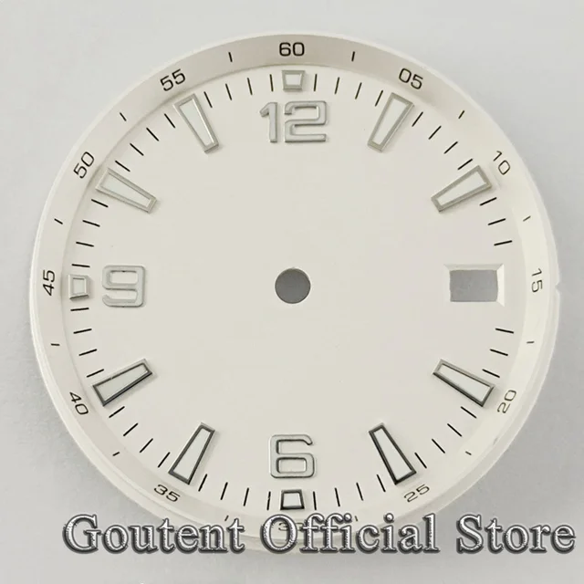 Quadrante Gmt Quadrante Orologio NH34 Diametro 28.5mm - Lunetta Blu Ghiaccio Per Movimento GMT Quadrante Movimento Seiko Nh34 - Foto 2