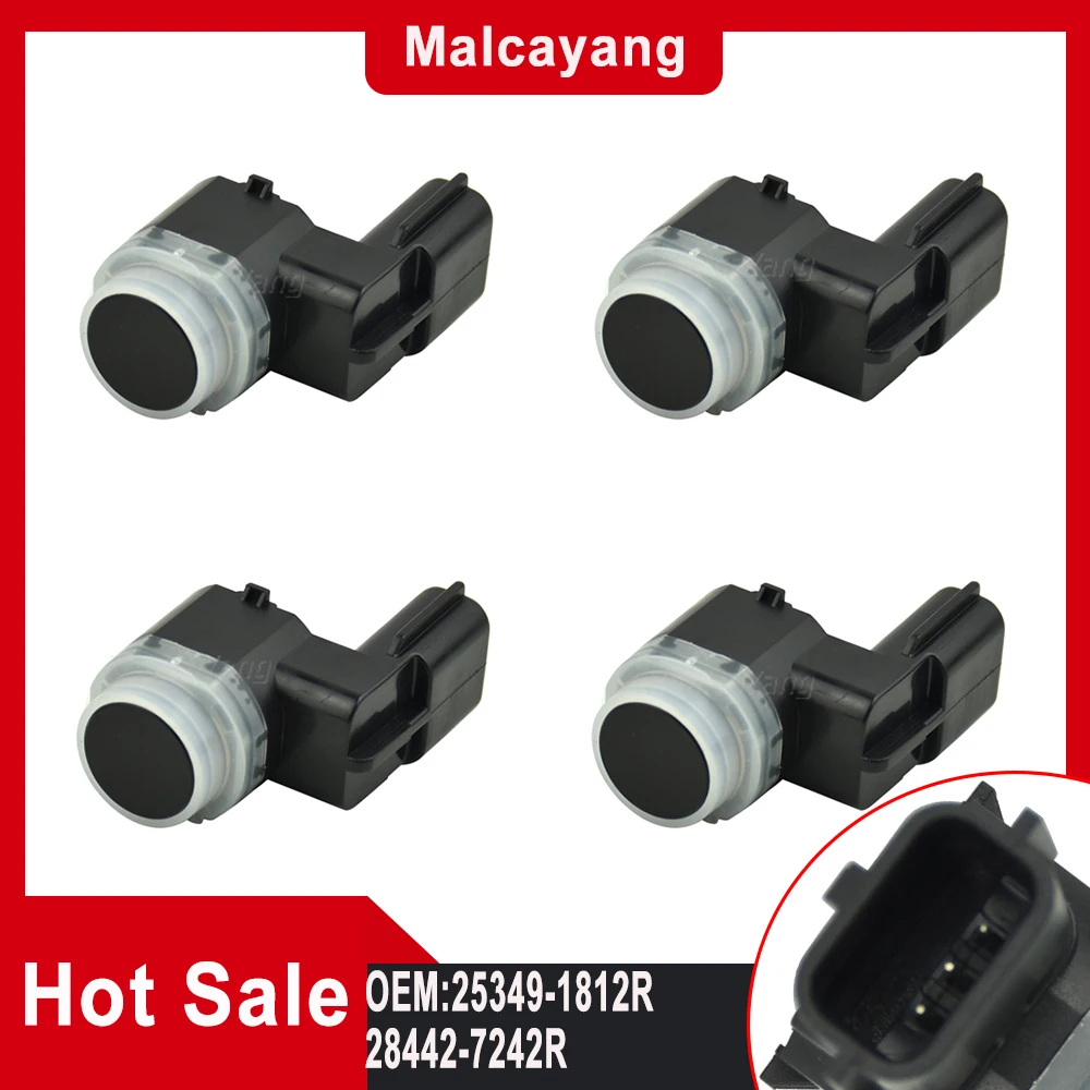 

4pcs Car Styling 28442-0001R 28442-0002R For Nissan Renault Megane 3 Fluence Kangoo Valeo New Reverse Backup Assist PDC Sensor