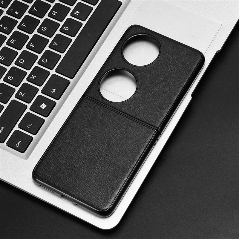 Per Huawei Pocket 2 Lem-Al00 Custodia Color Lychee Custodia Per Cellulare Paraurti Posteriore Custodia Antiurto Huawei P50 Pocket 2 Cover