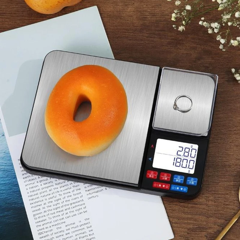 

for Smart weigh Culinary Kitchen Scale 5kg Digital Food Scale for w/ Dual Weight Platforms for Baking Cooking Food Dropship