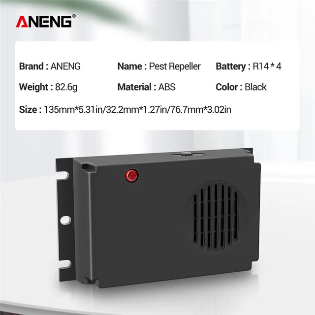 Aneng Ultrahangos Egérréta Patkány Elutasító Elektronikus Egér Gyilkos Hordozható Expeller - Image 3