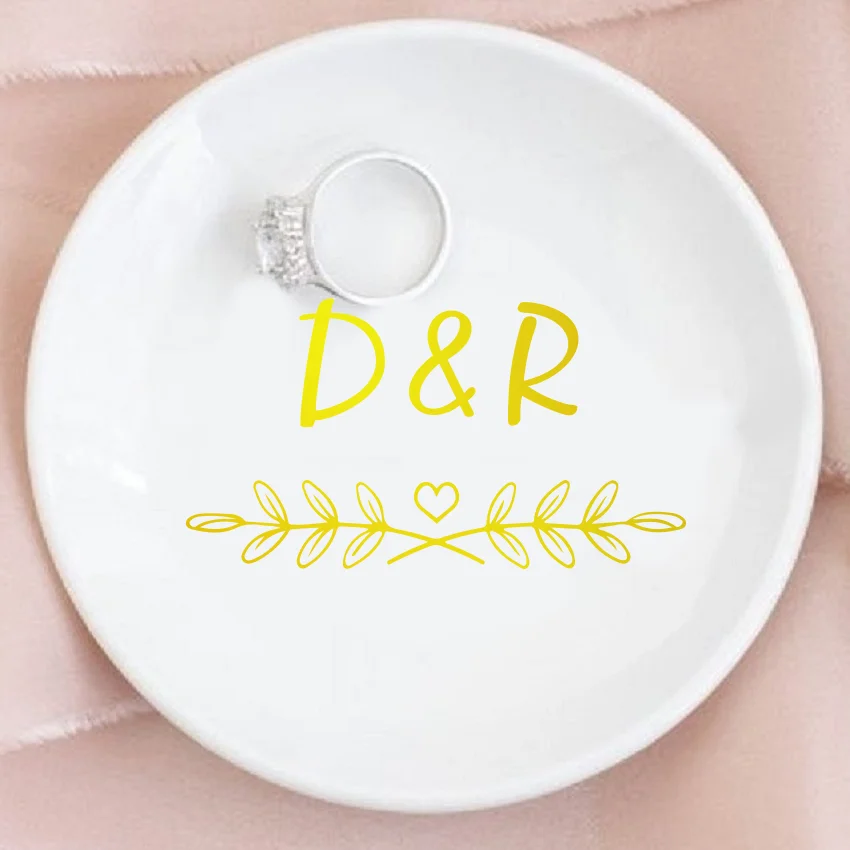 Wedding ring box personalized ring dish wedding ring holder engagement gift birthday custom wedding dish bridal show bachelorette favor