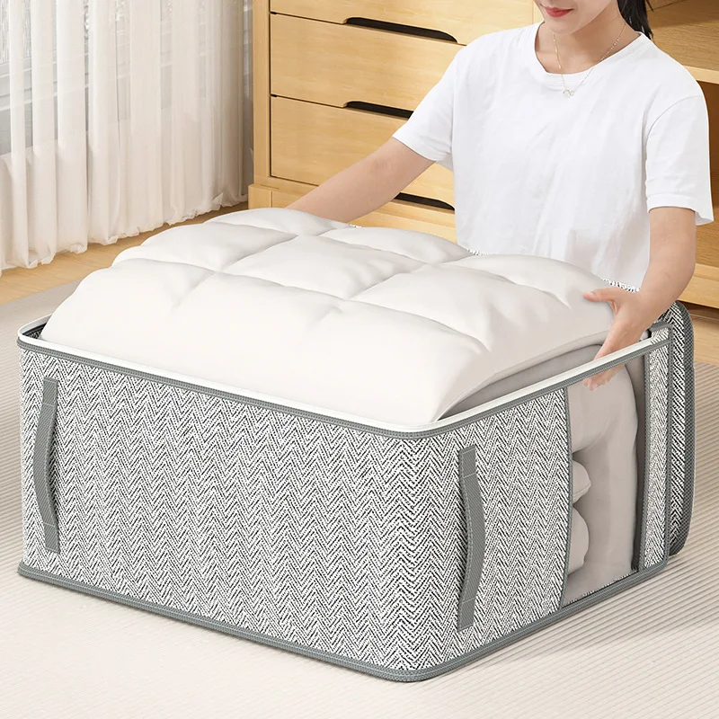 Household Quilt Storage Bag for Clothes Quilt Organiser Large Capacity Clothing Storage Basket Moving Bags High Quality