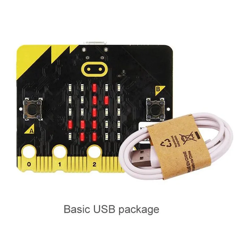 

BBC Microbit V2.2 Microcontroller for Programmable LearningKit with Battery Cage, Soft Silicon Case for LED Display
