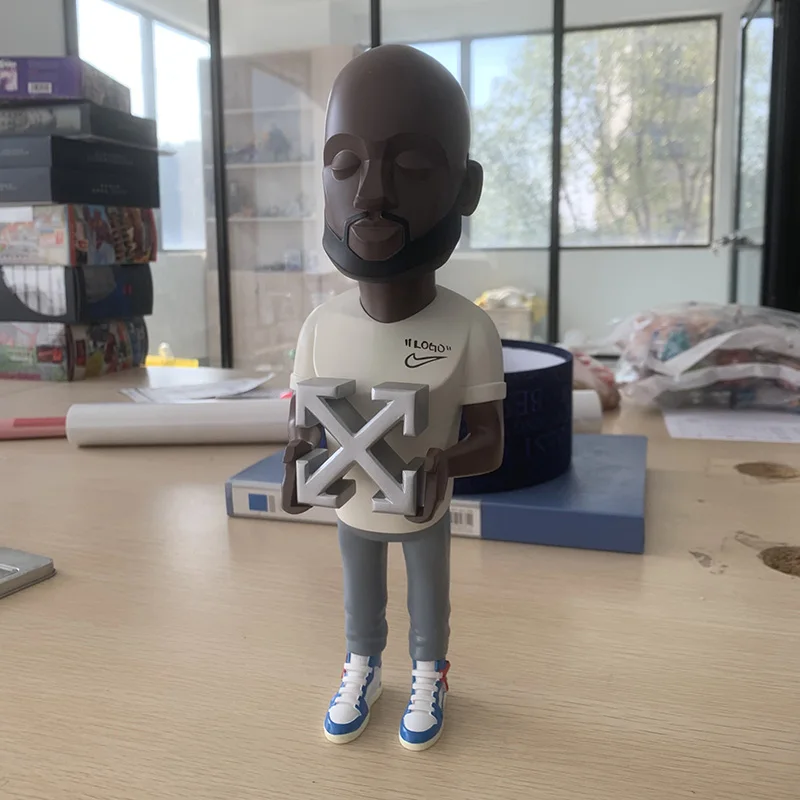 Virgil Abloh Street Art Dolls Hip Hop Sneaker OW Virgil Action Figure