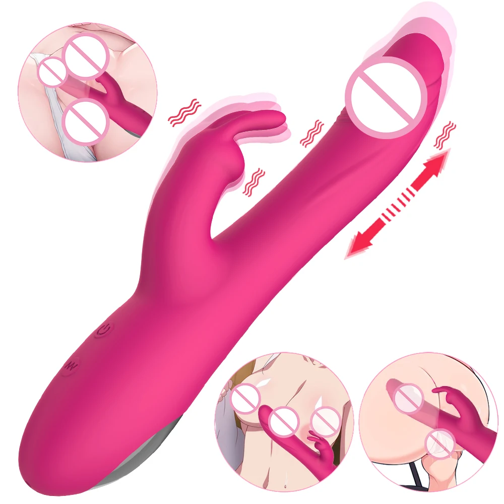 Telescopic Dildos Rabbit Vibrator Vaginal Massage G Spot Masturbator Clitoris Stimulator Adult Sex Product Vibrator for Women S2e7994dc3be0442b82c8b09517783898s