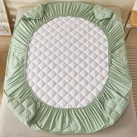 Bedding Pure Cotton Thick Mattress Cover Soybean Microfiber Filling Elastic Fitted Sheet Queen King Size Mattress Pad Protector 4