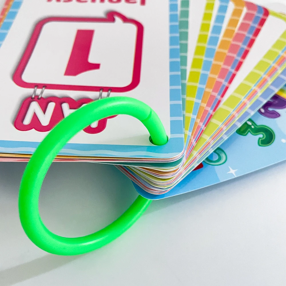 Zahlen, Symbole, Gesten und Monate, Erkenntnis, englische Karteikarten für Kinder, frühes Lernen, pädagogische Mathe-Karten, Lehrmittel – Detail 10