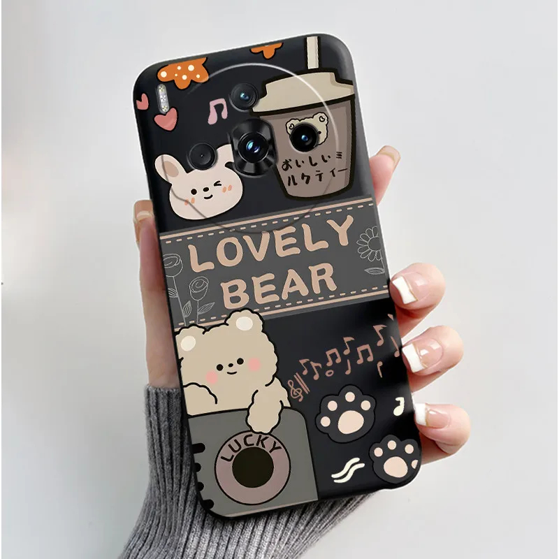 Aesthetic Fashion Cat Black Soft Silicone Shockproof Phone Case