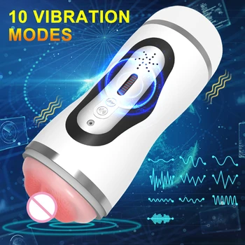 Masturbators For Men Automatic Sucking Vibrator Heating Real Vagina Blowjob Pussy Sex Machine Vibrating Sex Toy Masturbation Cup 2