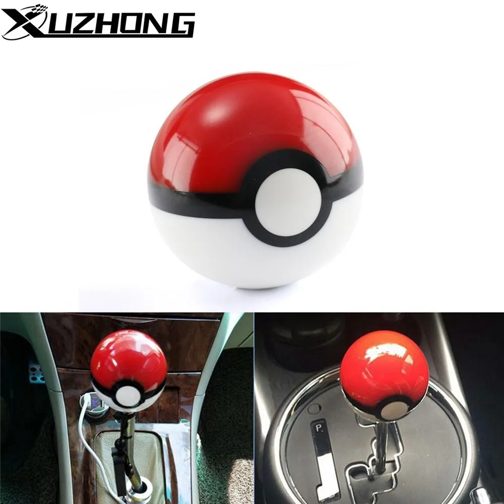 

Универсальная ручка переключения передач Pokemon PokeBall, круглая головка переключения передач, диаметр 54 мм, m10 x 1,5/M12X1,25/M10X1,25/M8X1,25