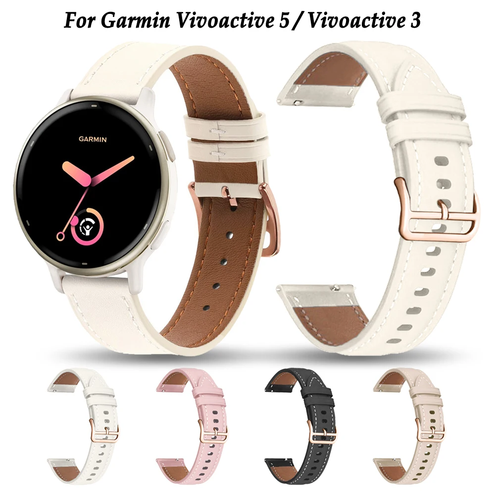 

Vivoactive 3 5 Strap Band Belt For Garmin Vivoactive5 Vivoactive3 3t Music Smartwatch Bracelet Replacement Leather Wristbands