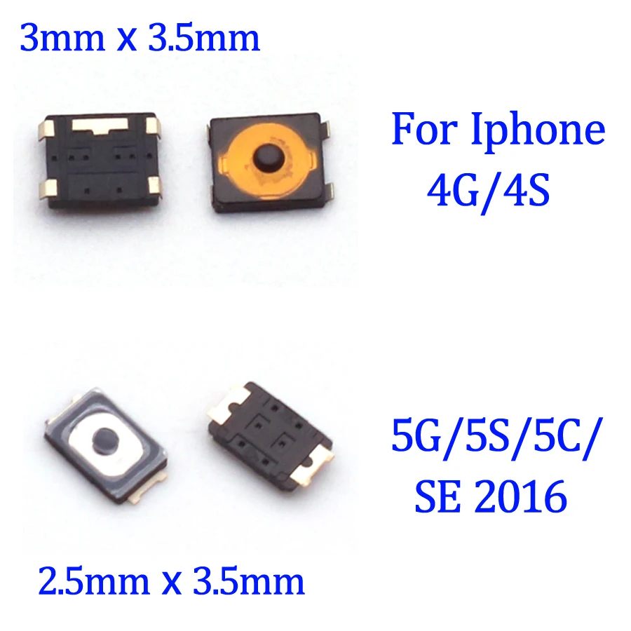 10 Pz Volume Di Alimentazione On Off Interruttore Cavo Flessibile Toggle Nob Sleep Button Micro Spring Piece Per Iphone 5 5G 5S 5C 4 4G 4S Se 2016