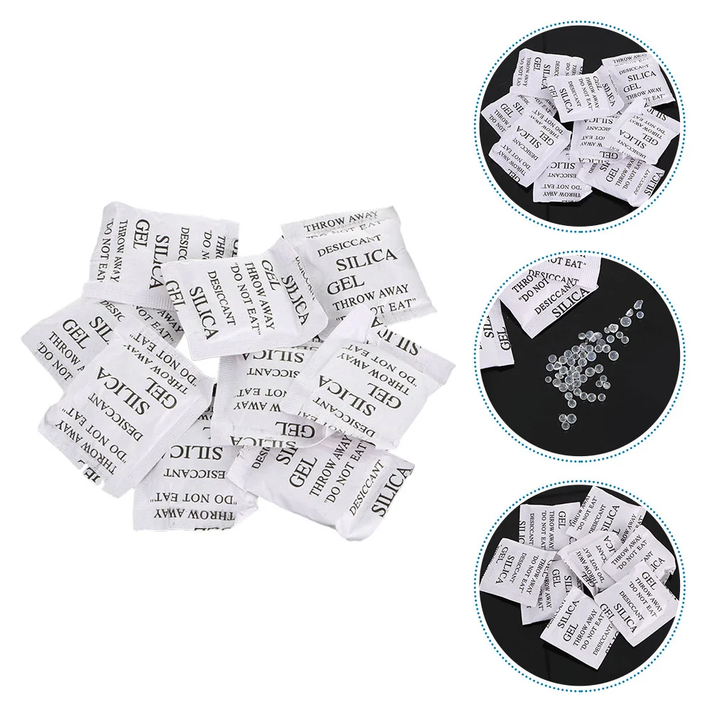 100 Pcs Silica Gel Desiccant Moisture Absorbing Bags Efficient Powder Absorbent Packets Absorbers Drying silica gel desiccant moisture absorber bag moisture absorbing bag