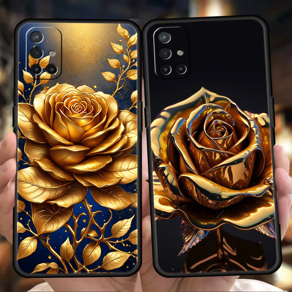 Cartoon Rose Silicone Phone Case Cover