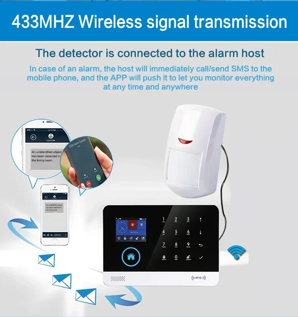 HIVA Pet-Immune PIR Motion Detector Wireless 433MHz EV1527 Mini Infrared Motion Sensor for PG-107 103 105 106 Home Alarm System 5