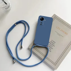Stylish Crossbody Lanyard Silicone Phone Case Cover - Moto G32 4G (Navy blue-(3))