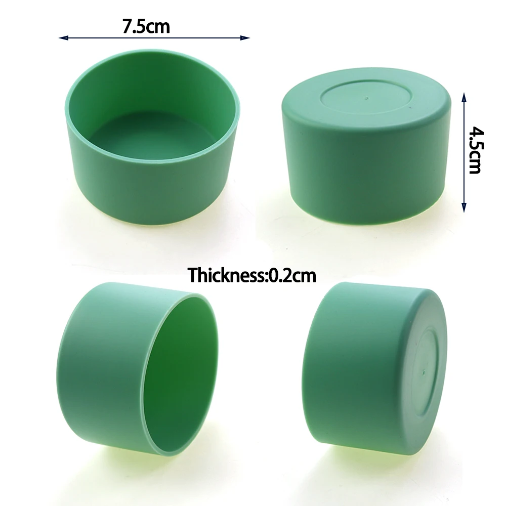 Soft Silicone Cup Bottom Sheath Protector Sleeve For Glass Water Tea Bottle Anti Damage Accessories 1Pc