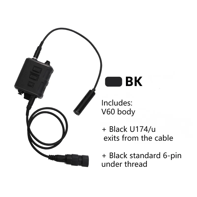 

FCS-Tactical V60 многофункциональные двухканальные тактические наушники prc148 152 внутренние PTT различные аксессуары для наушников AMP