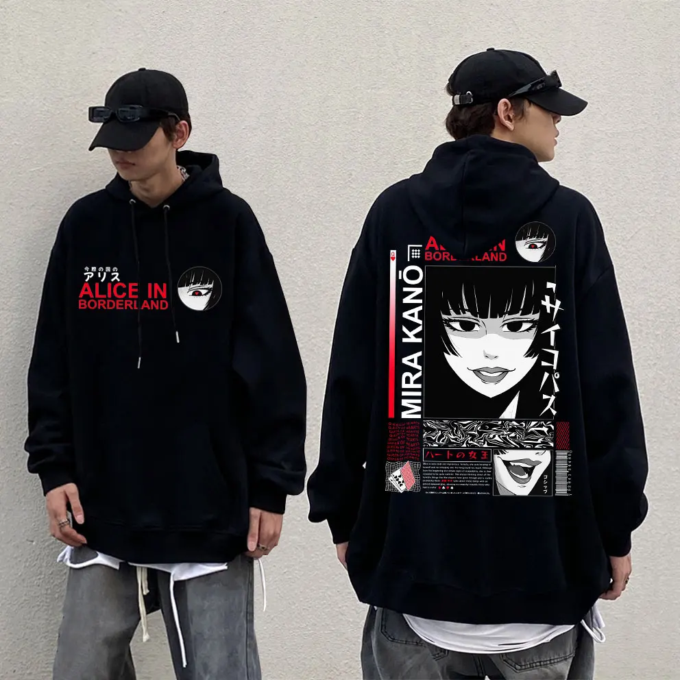 

Anime Kakegurui Jabami Yumeko Hoodie Men Fashion Vintage Sweatshirt Unisex Japanese Manga Oversized Hoodies Man Loose Streetwear