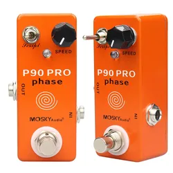Moskyaudio P90 Pro Phase Vintage Effector Electric Guitar Effect Pedal Full Metal Shell Switchable Instrument Guitar Pedal