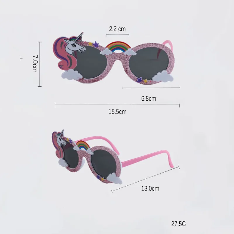 Vibrant Rainbow Party Decorative Glasses Children's Cartoon Party Prop Glasses For Birthday for Parties and Events party sunglasses