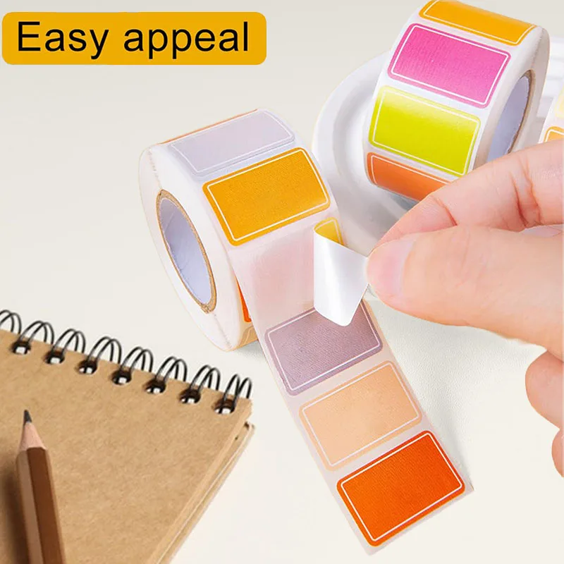 250PCS Removable Label Stickers, Self-Adhesive Food Storage Freezer Labels, Easy to Peel, Write On Refrigerator