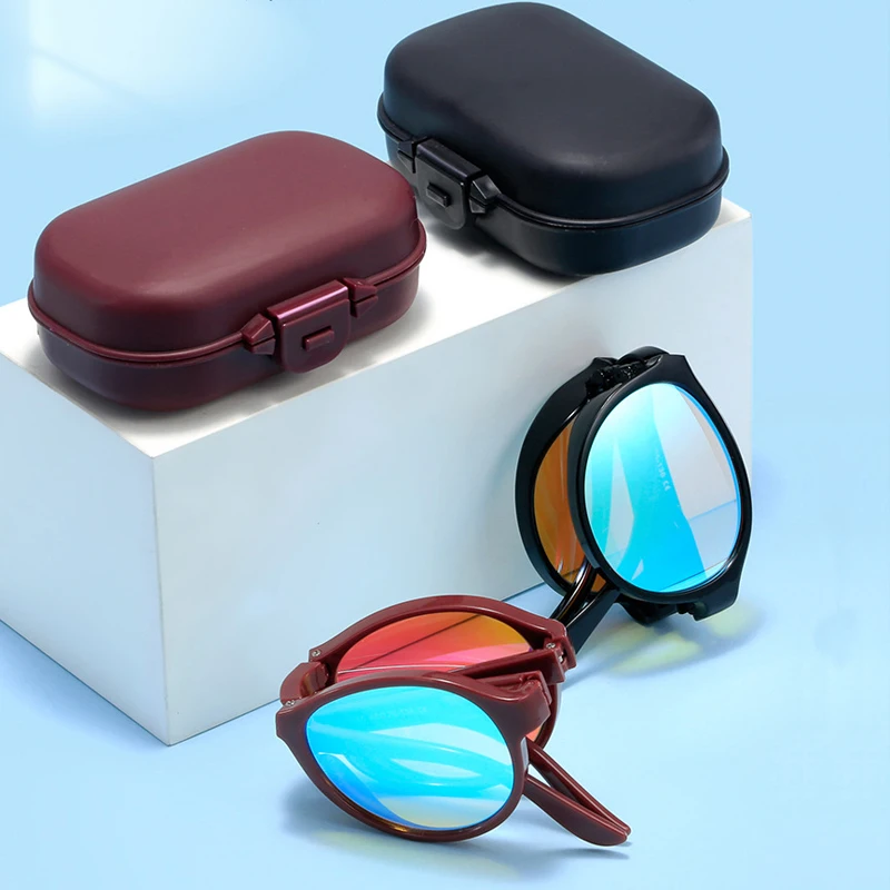 

Foldable Portable Red-green Color-blind Color-weak Glasses Men Women Unisex Correcting Color-blindness Eyeglasses With Case