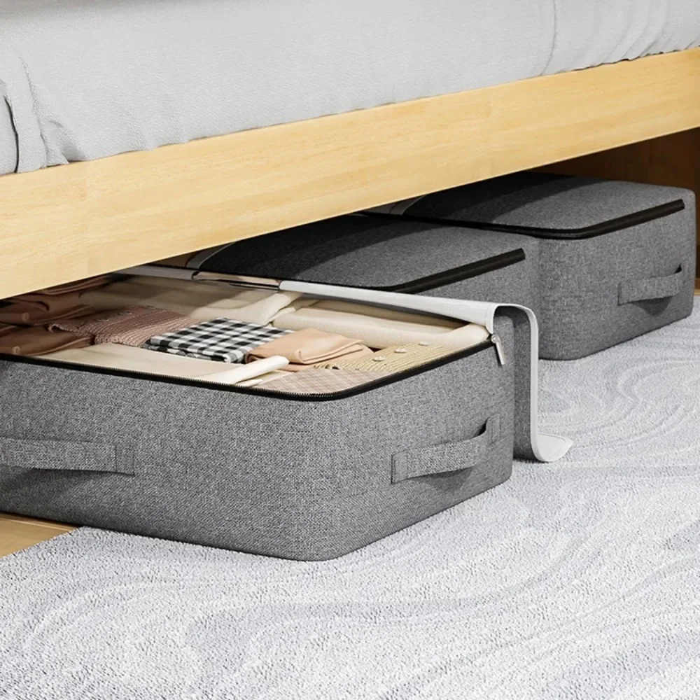 Underbed Storage Bag Widening and Thickening Handle Home Organizer Bags Foldable Dustproof and Moisture-Proof Clothing Storage 4