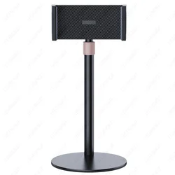 Adjustable Height Tablet and Portable Monitor Desk Stand with Heavy Base (Telescopic Bracket)