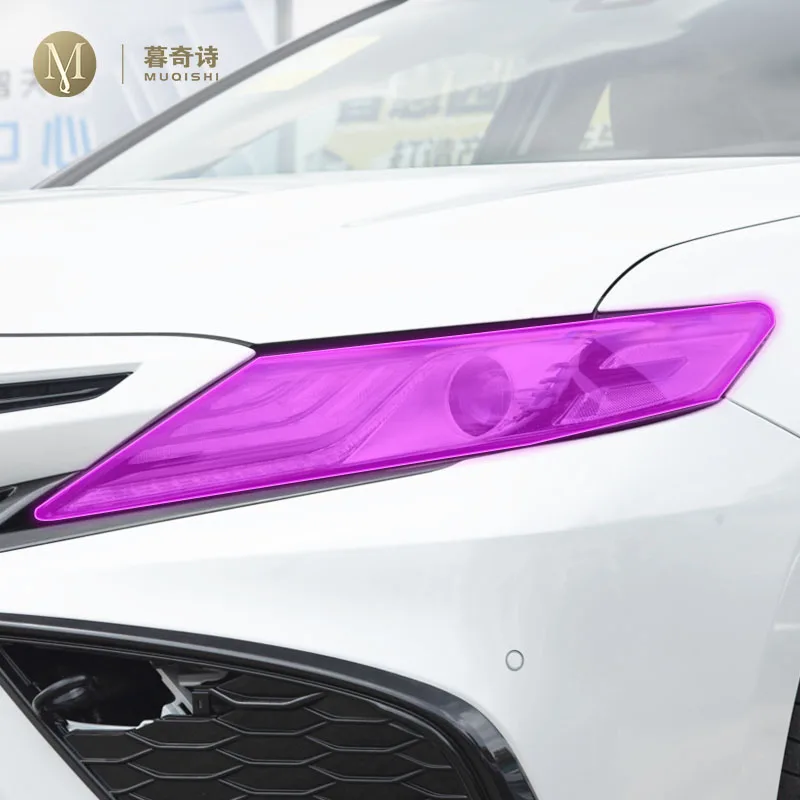 

Для Toyota Camry 2018-2023 Автомобильная внешняя пленка ТПУ PPF фары защитная пленка защита от царапин ремонт мембрана Дымчатая фара