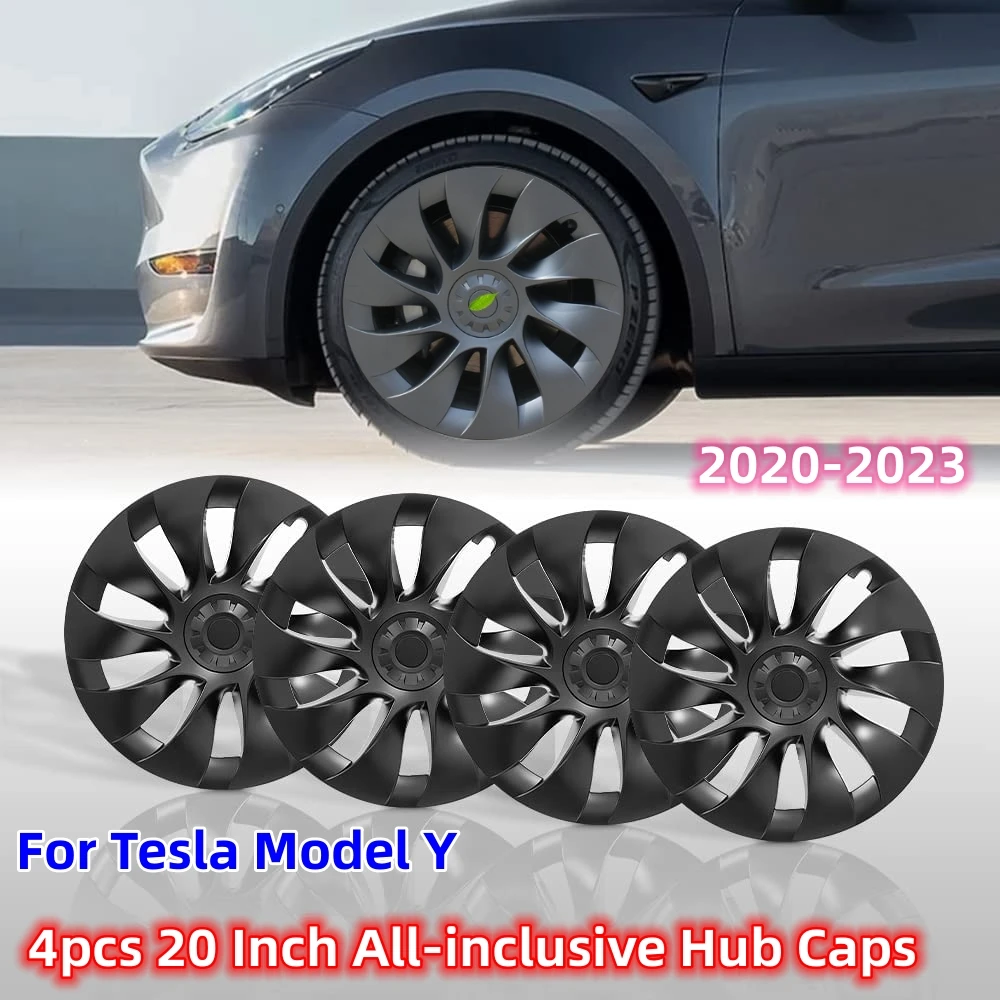 

4pcs 20 inch Hubcaps For Tesla Model Y 2020 2021 2022 2023 Wheel Cap Original Car Replacement Hubcap Automobile Hubcap ModelY