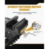 6" Cross Slide Vise, Drill Press Milling Vise, Portable Bench Clamp, 6 In Jaw Width, Table Vise Clamp for CNC Milling Machine 5