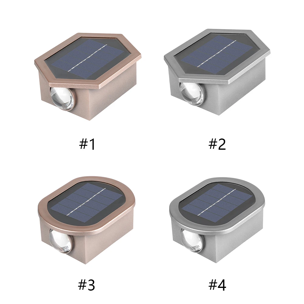 Solar LED Street Light Plastic Outdoor Sunlight Lamp Waterproof Sensory Switch Easy Installation Adjustable for Courtyard Park
