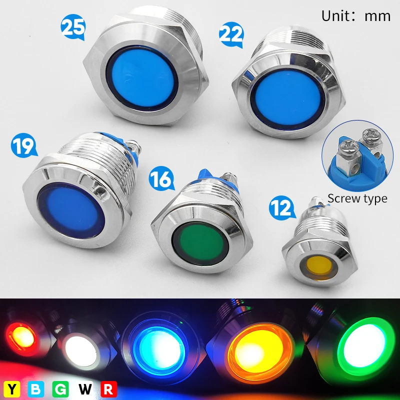 lampada de sinalizacao luz led 10 01