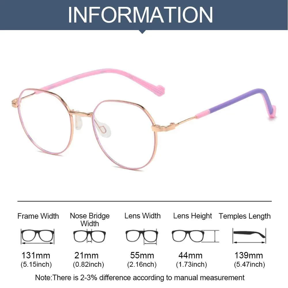 Children Boys Girls Eye Protection Computer Ultra Light Frame Kids Glasses Anti-blue Light Comfortable Eyeglasses