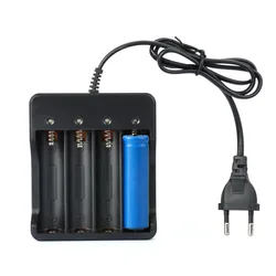 Compact Smart Charger with LED Indicator for Rechargeable Lithium Batteries (EU Plug)