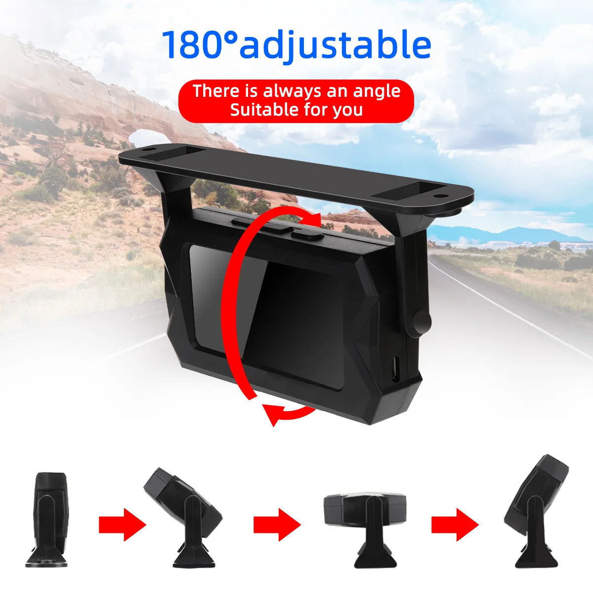 Car RV Truck TPMS Tire Pressure Monitoring System Wireless Solar with 6 External Sensors Digital LCD Alarm 0-8bar 0-15bar
