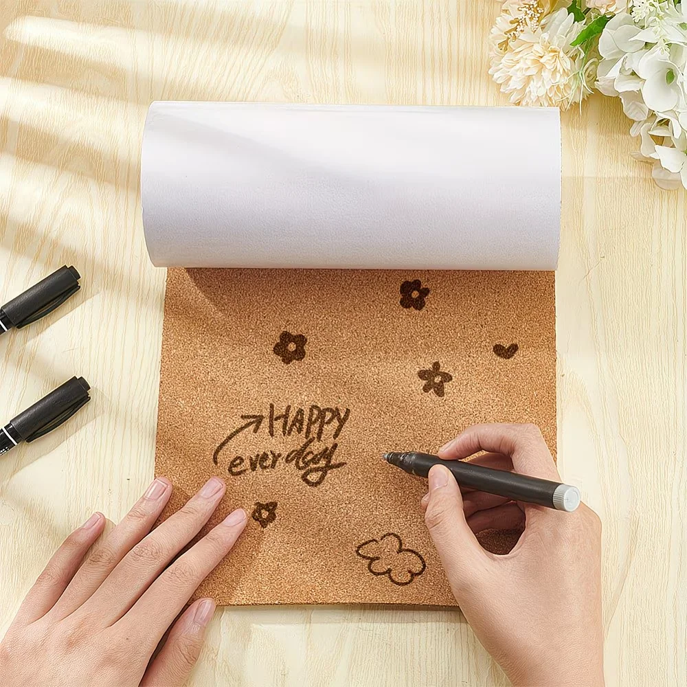 1개 29.7X21cm 천연 코르크 시트, DIY 공예용 벽 코르크 보드, 컵받침, ..