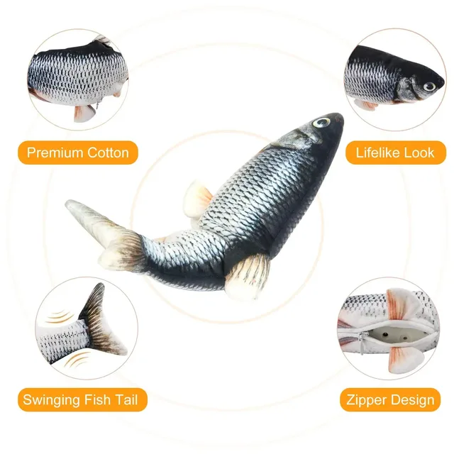 USB Rechargeable Plush Fish Toy 2