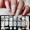 Nail Art Stamping Plates Lace Textured Flower Petal Leaves Images Stamp Templates Polished Printing Stencils Molds Tools KEBC-20 3