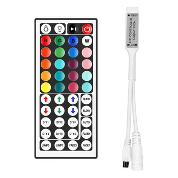 dc5 24v 44 key mini infrared rgb led strip remote control wireless infrared dimmer led