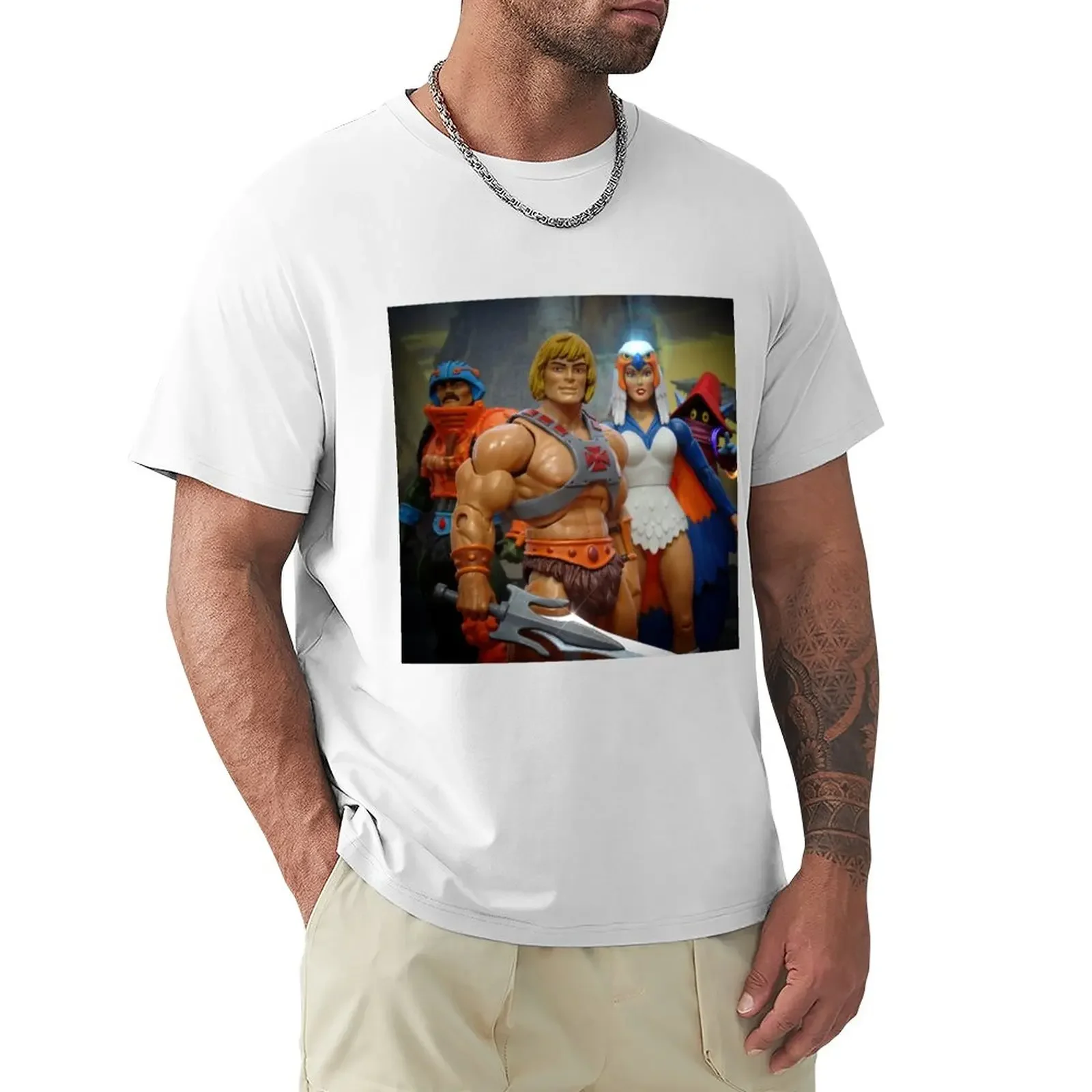 

He-Man Crew T-Shirt plus sizes tees mens big and tall t shirts