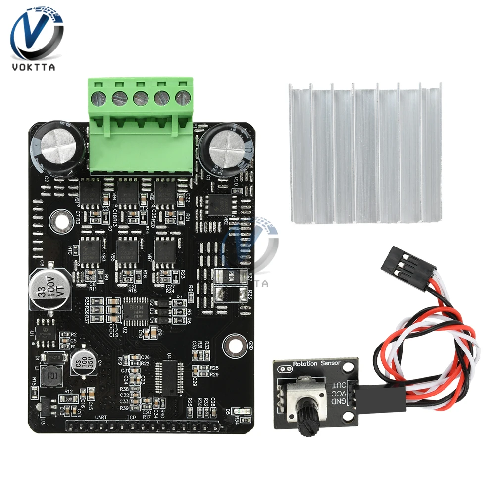 1600W 50A DC 6-80V PWM Motor Speed Controller BLDC Brushless Hall Motor Controller 6V 12V 24V 36V 48V 60V 72V Driver Board