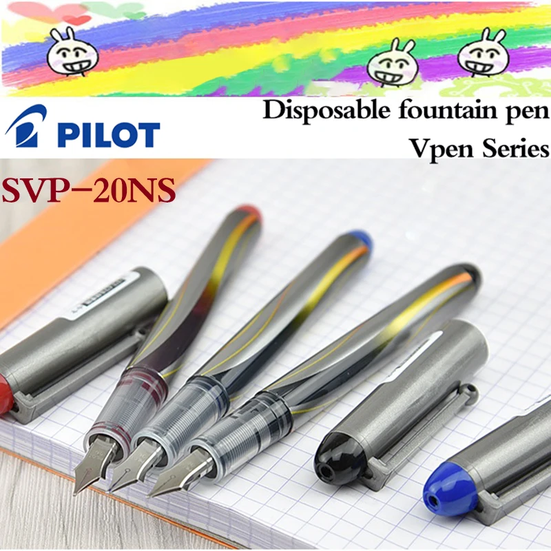 Penna Stilografica Pilota Svp-20Ns Monouso Straight Liquid Vpen F Nib Quick Dry Student Writing Penna Per Calligrafia Materiale Scolastico
