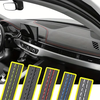 Pu leather Car Style universale fai da te flessibile modanatura interna strisce di rivestimento Accessori per auto decorazione treccia striscia cruscotto Sticker Adesivo autoadesivo