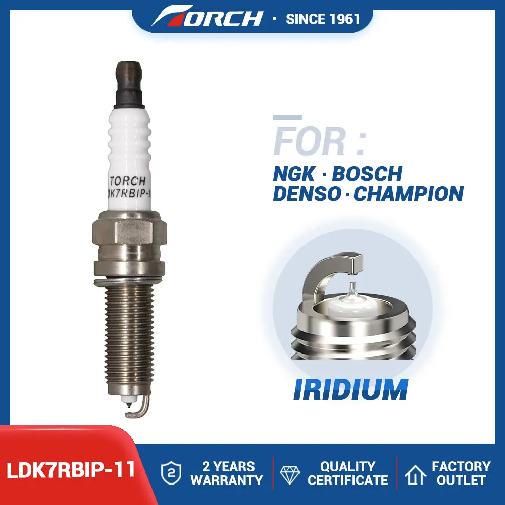 

Iridium Spark Plug Torch LDK7RBIP-11 Candle Replace for ILZKR7B11 HONDA 12290-R70-A01 12290-R48-H01 12290-R1A-H01 12290-R41-L01