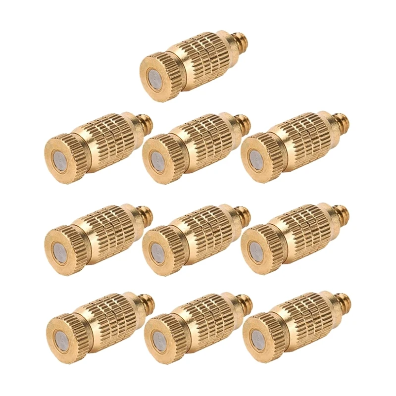 

10 Pcs High Pressure Spray Misting Nozzle Atomizing Nozzle For Landscaping Cooling 0.006Inch Orifice Standard 3/16 UNC Retail